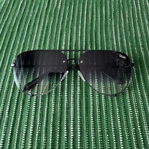 Quay Black Aviator sunglasses